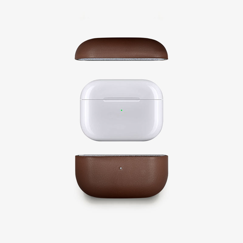 Étui AirPods Cuir Marron Vegan