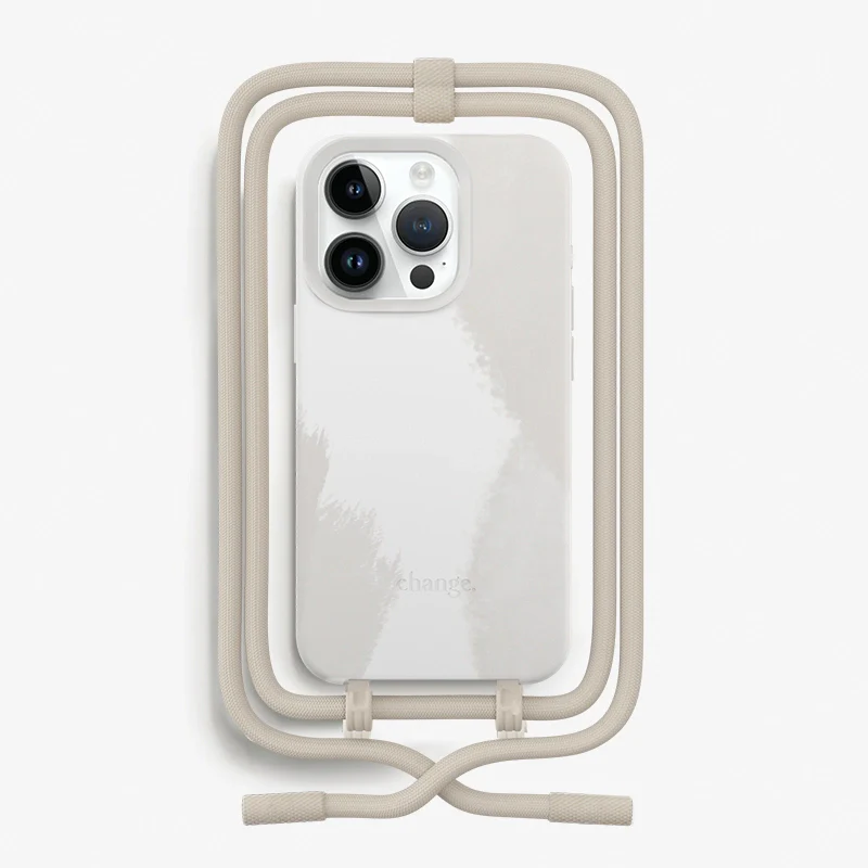 Collier détachable iPhone 15 Pro Dove White