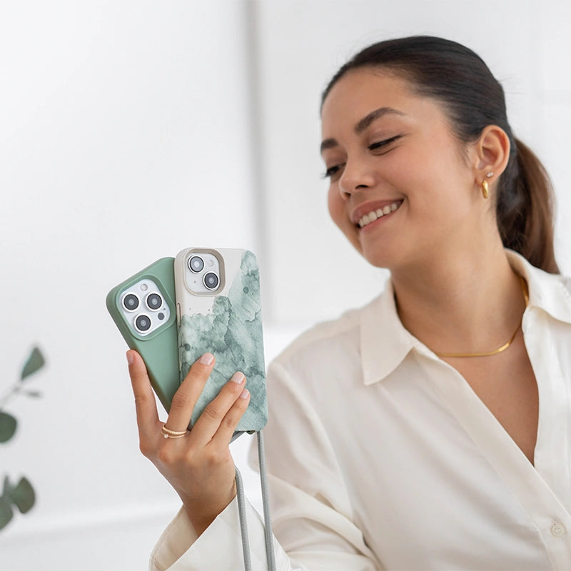 Chaîne pour téléphone portable iPhone 12 / 12 Pro Aqua Green