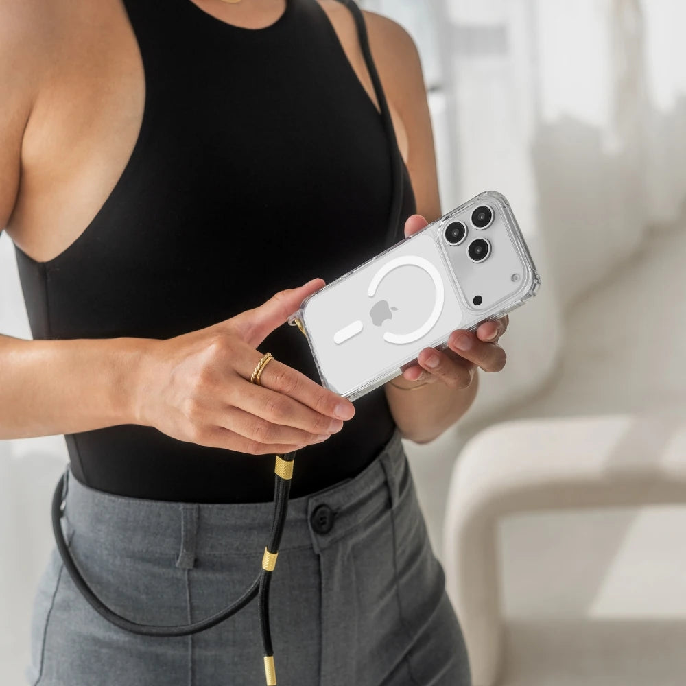 iPhone 17 Pro Max Chaîne pour téléphone portable Transparent MagSafe