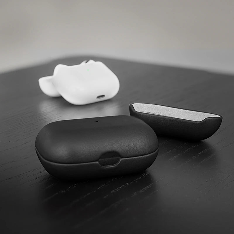 Étui AirPods Cuir Noir Vegan