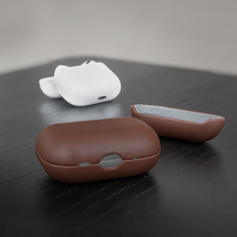 Étui AirPods Cuir Marron Vegan
