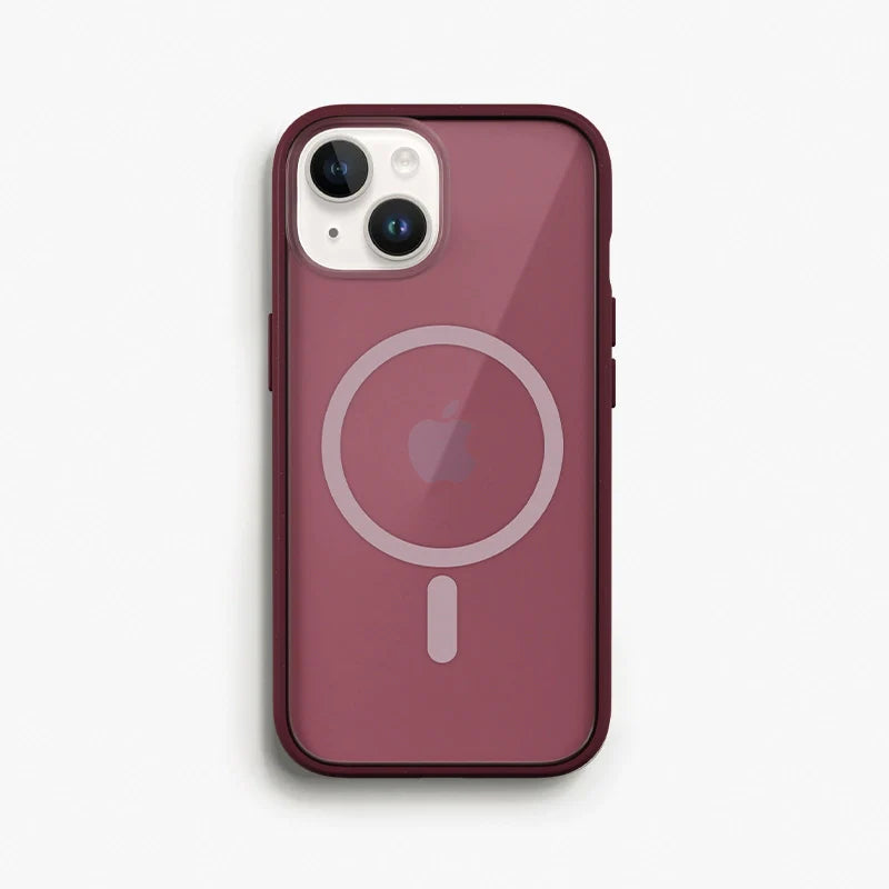 iPhone 14 Clear Case MagSafe rouge/mat