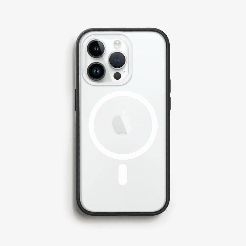 Étui transparente MagSafe pour Iphone 14 Pro Max noir/clair