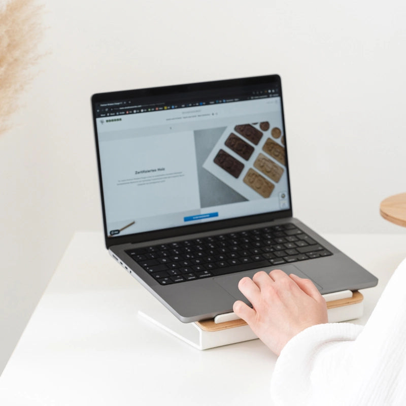 Rehausse pour ordinateur portable Chêne
