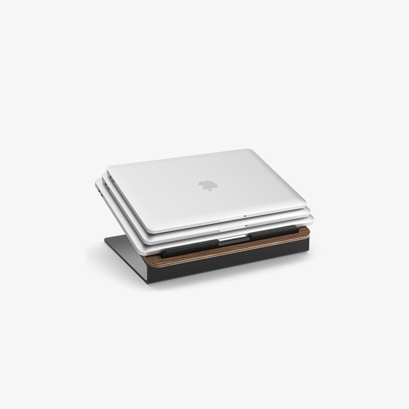 Rehausse pour ordinateur portable en noyer