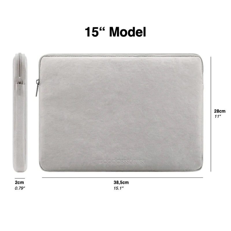 Housse pour ordinateur portable 15" en papier kraft Durable Gris
