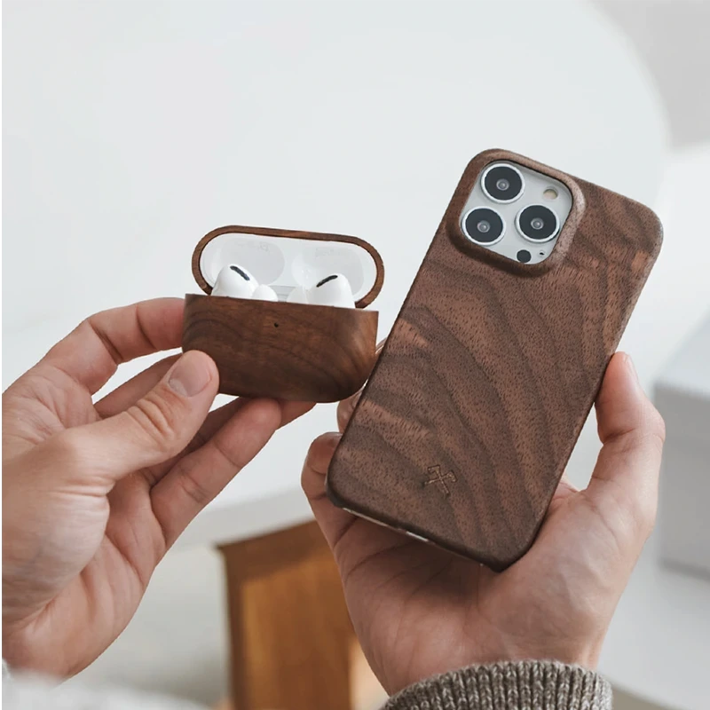 Iphone 12 Pro Max Bois Housse fine pour téléphone portable