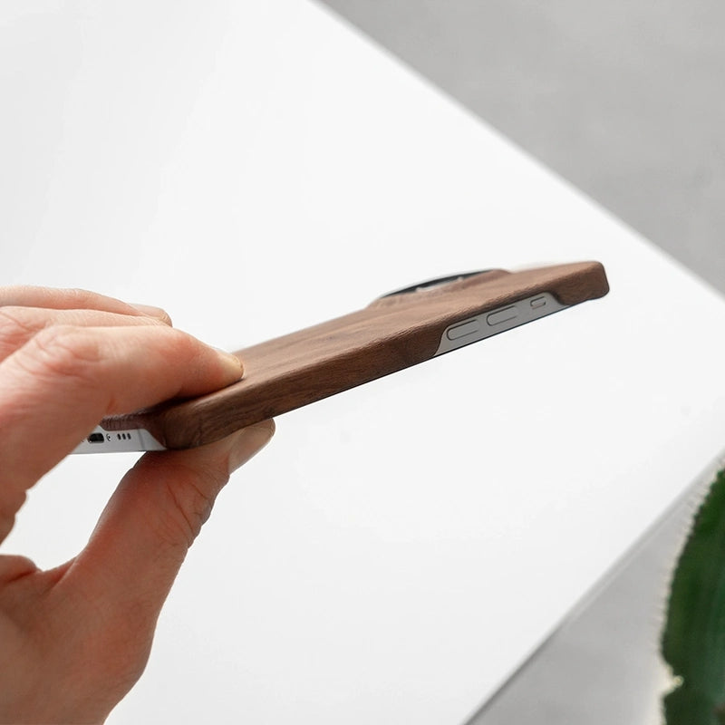 Iphone 14 Plus Étui fin en bois