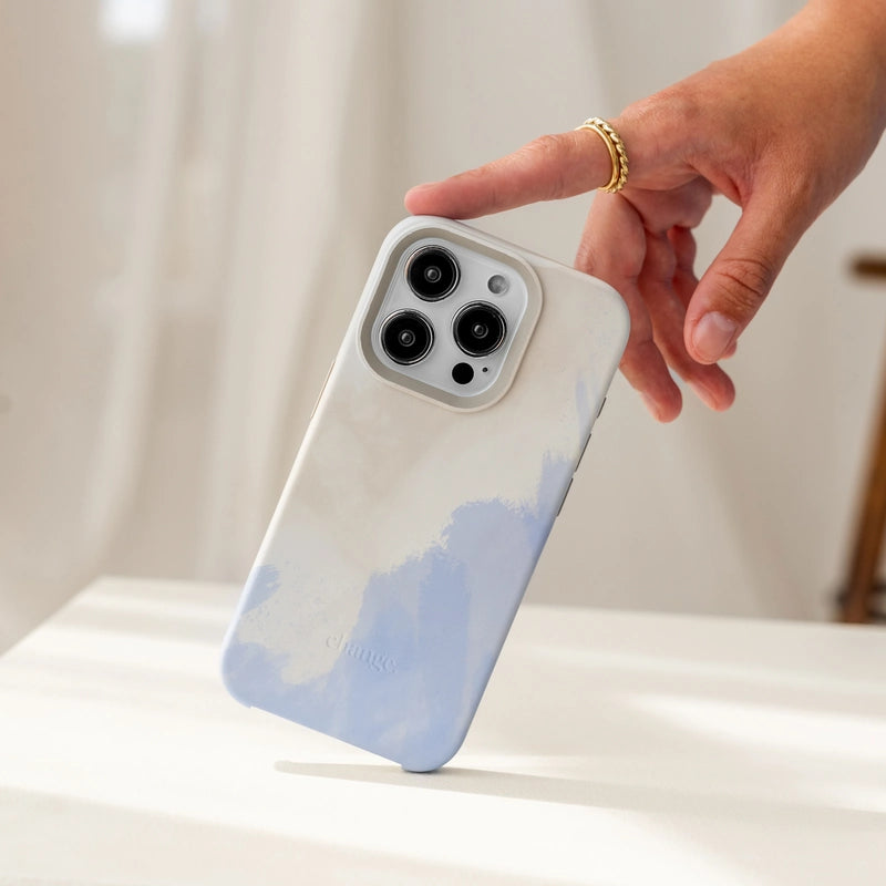 iPhone 16 Pro Max Chaîne de téléphone portable bleu crème