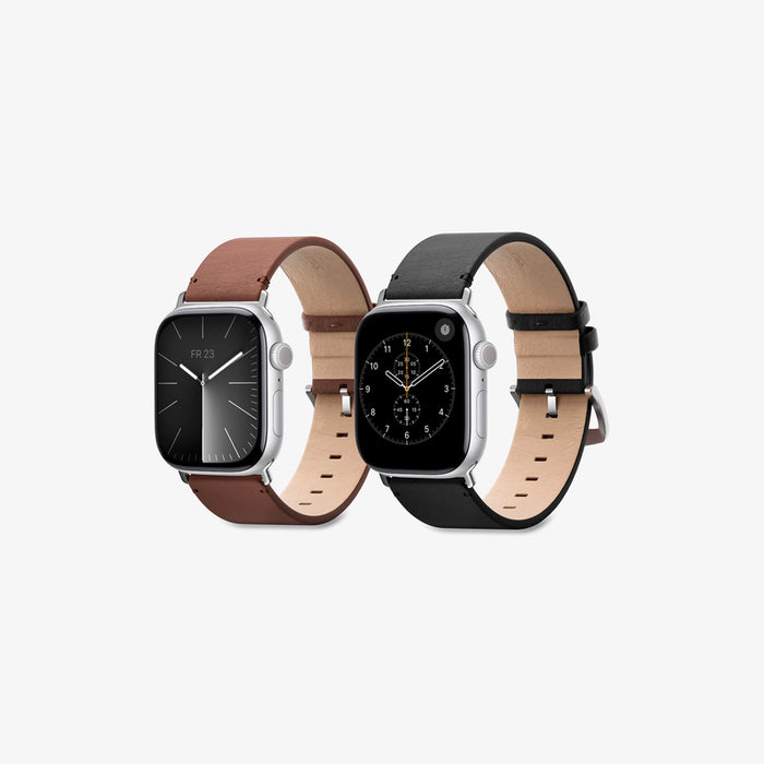 Woodessories - Apple Watch Bracelet Cuir Classic Bundle - 44/45/46/49mm