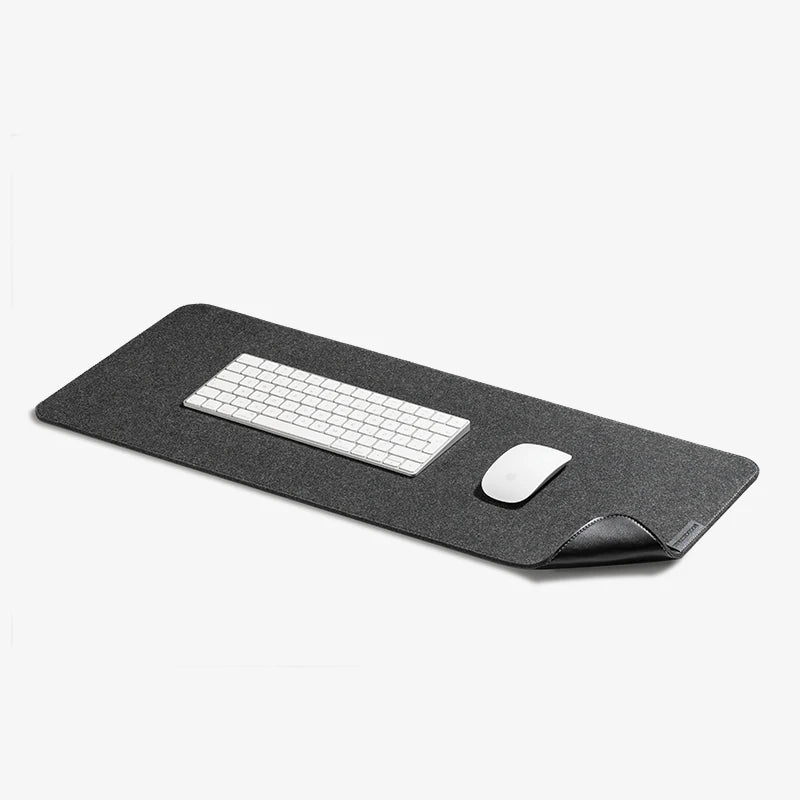 Woodcessories - 2in1 Desk Mat Dual - Cuir vegan / Feutre recycled