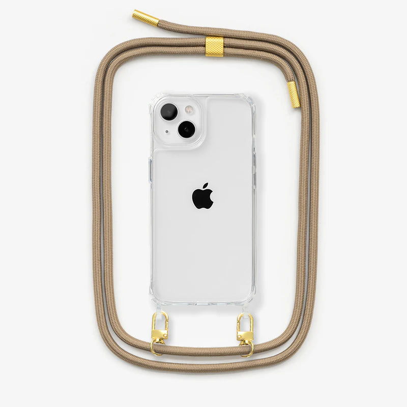 iPhone 13 / 14 Coque avec Cordon Transparent