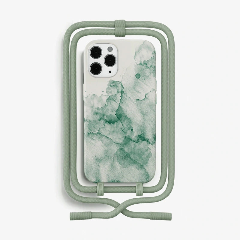 Chaîne pour téléphone portable iPhone 12 / 12 Pro Aqua Green