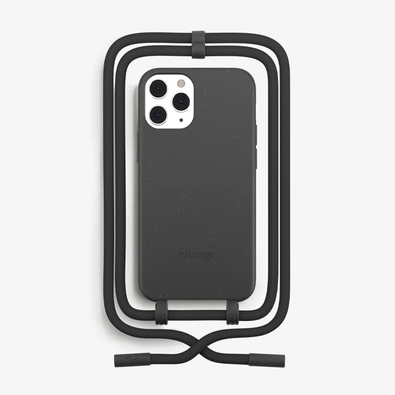 IPhone 12 Pro Chaîne pour téléphone portable détachable Noir