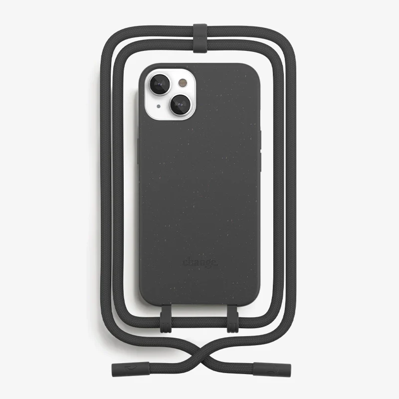 Iphone 13 Mini Chaîne pour téléphone portable détachable Noir