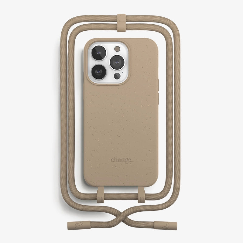 IPhone 14 Pro Coque Cordon Détachable Marron