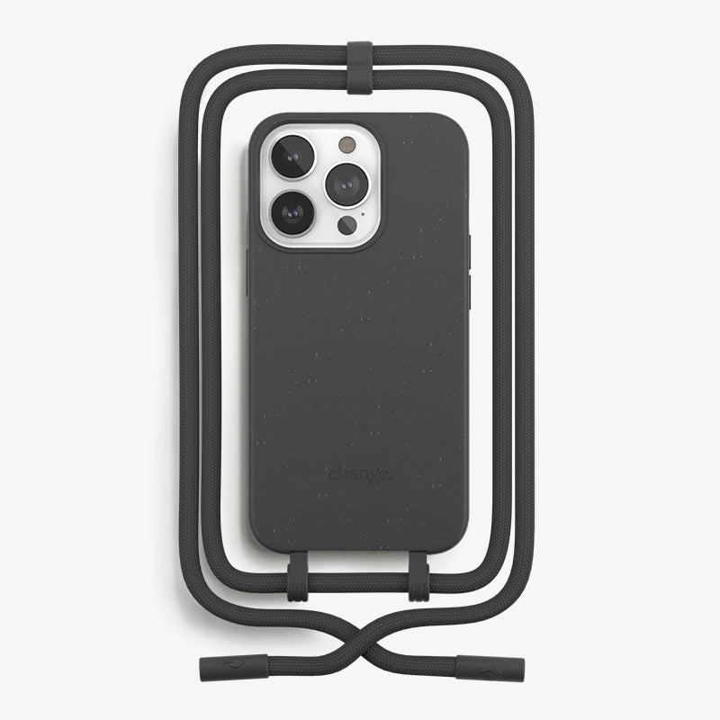 IPhone 14 Pro Coque Cordon Détachable Noir