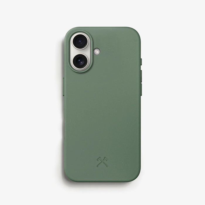 Woodcessories - Coque MagSafe Écologique - iPhone 16 - Vert Minuit