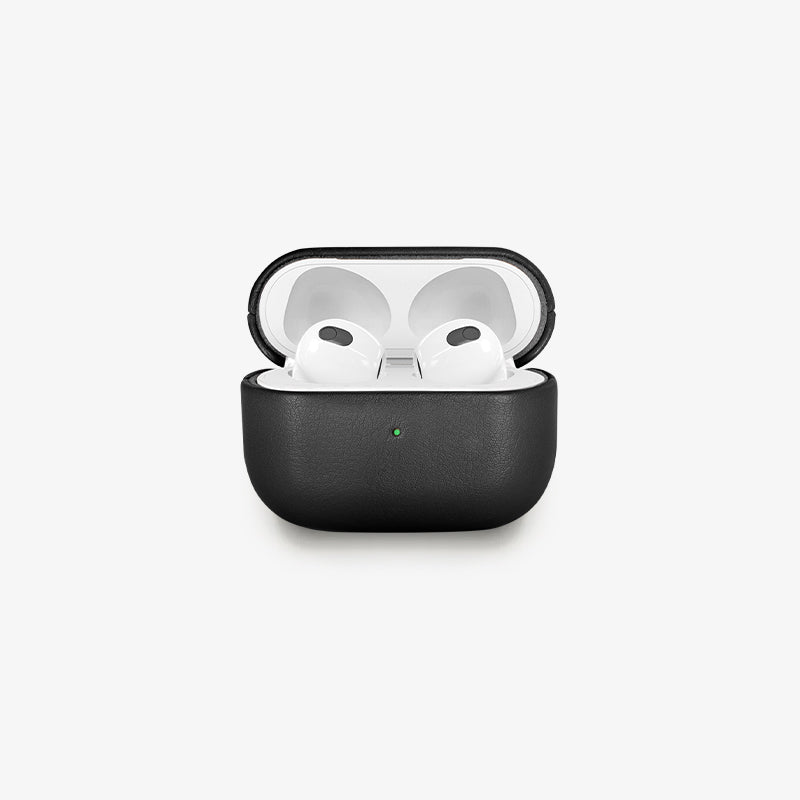 Housse AirPods 3 Cuir Noir Vegan