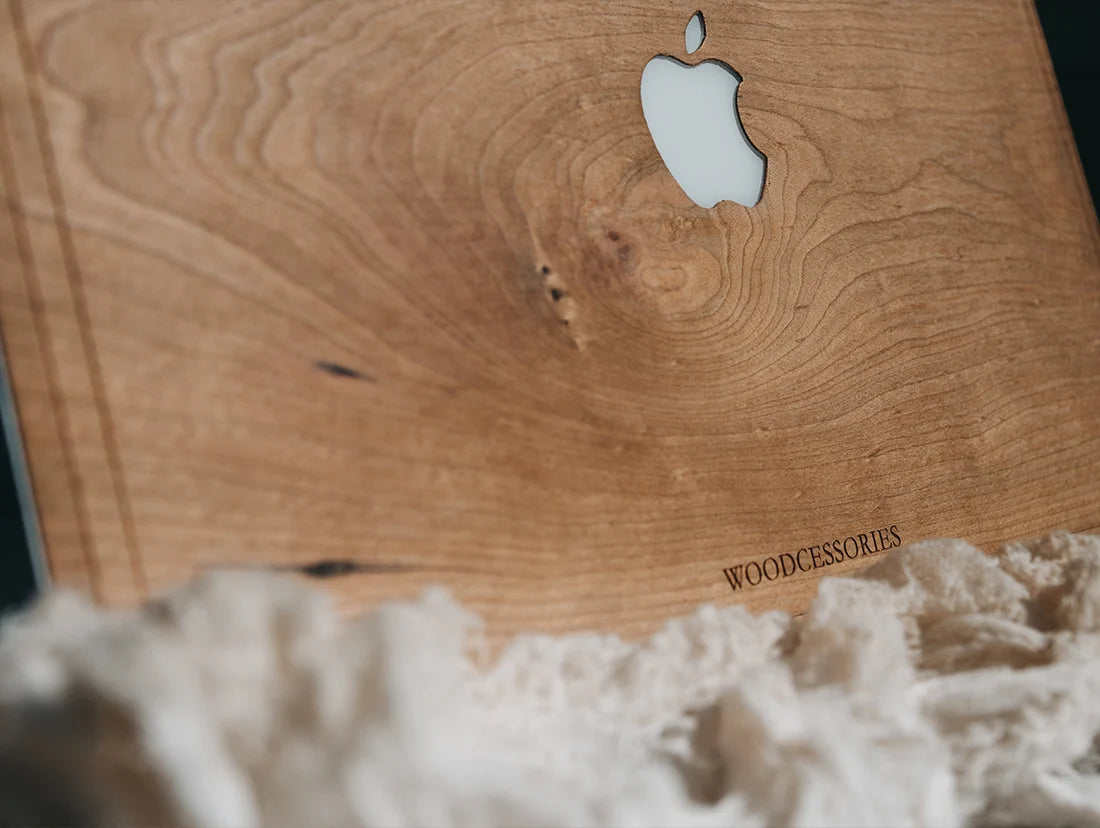 Coque en Bois - Cover Macbook Bambou