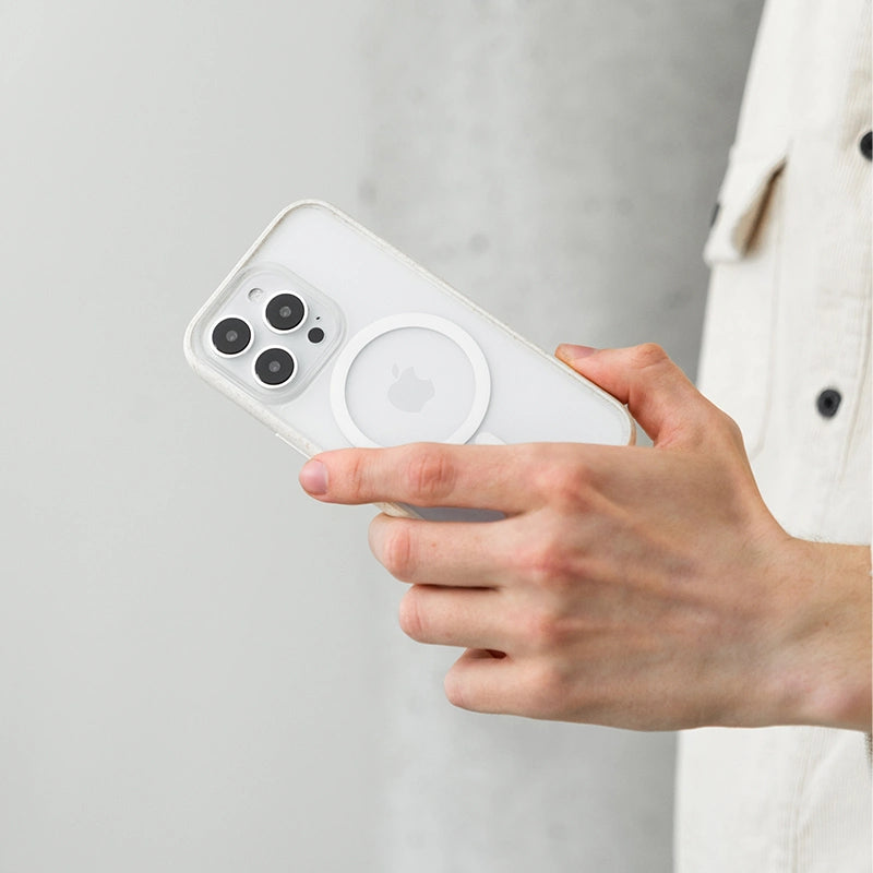Clear Case Off White iPhone 14 Pro Max + boutons de couleur