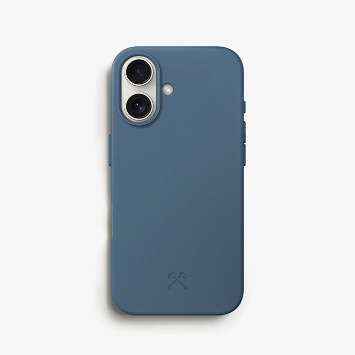 Woodcessories - nachhaltige MagSafe Handyhülle - iPhone 16 - Navy Blau