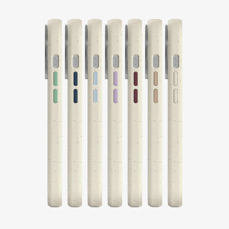 Clear Case Off White iPhone 14 Pro Max + boutons de couleur