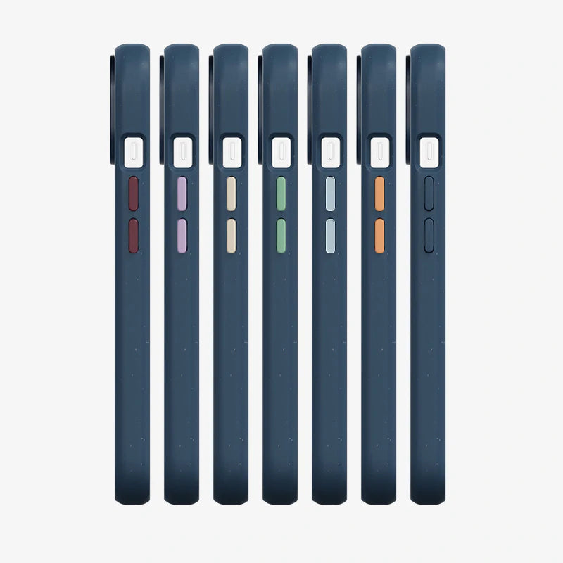 Clear Case Bleu iPhone 13 + boutons de couleur