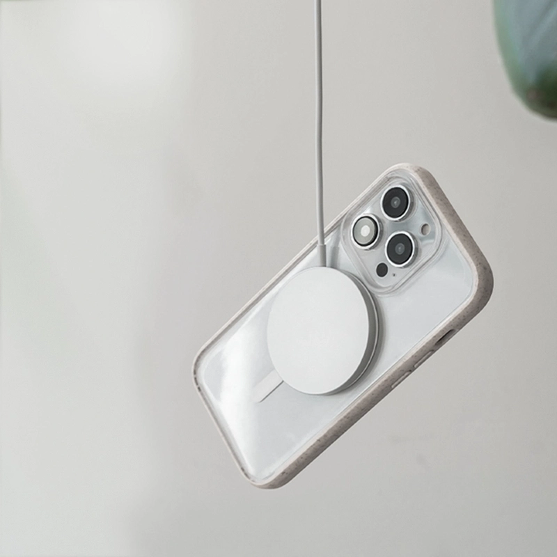 Clear Case Off White iPhone 14 Pro + boutons de couleur