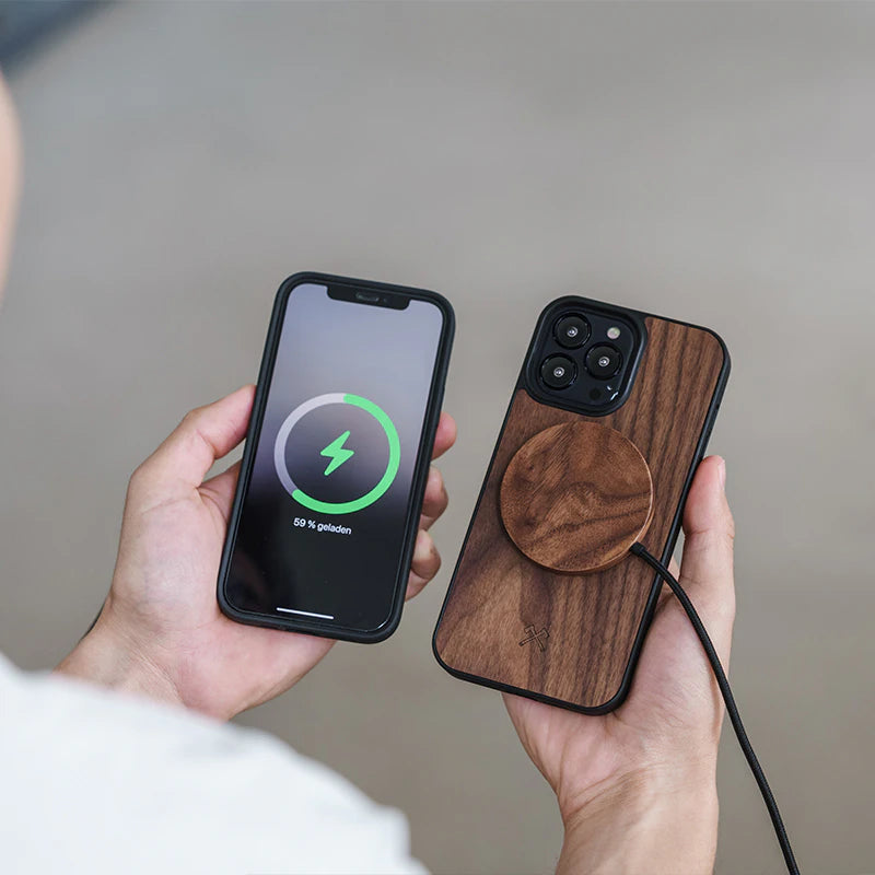 Étui pour iPhone 14 Plus MagSafe en bois