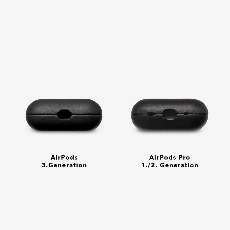 AirPods Pro Housse en cuir noir Vegan