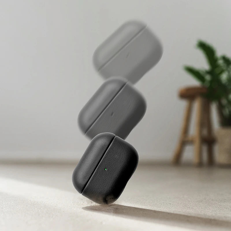 AirPods Pro Housse en cuir noir Vegan