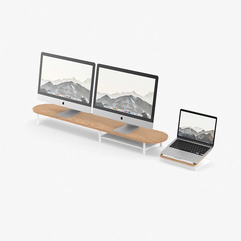 Desk Bundle Small Chêne Dual