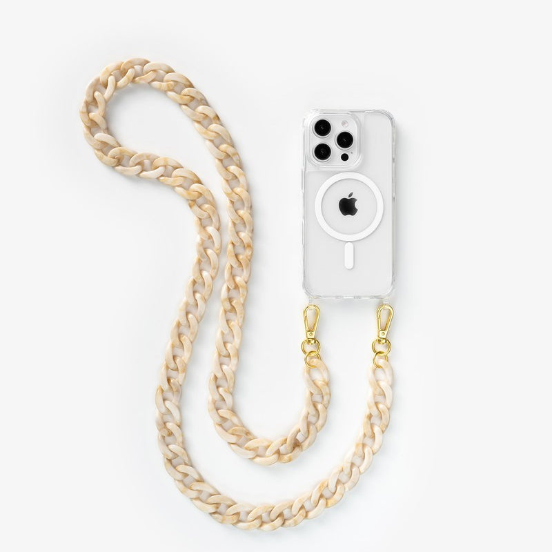 iPhone 15 Pro Chaîne pour téléphone portable Transparent MagSafe