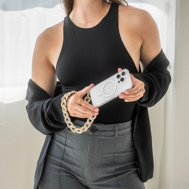 iPhone 17 Pro Chaîne pour téléphone portable Transparent MagSafe