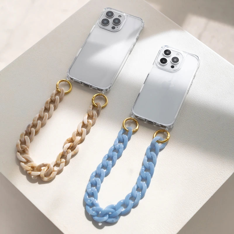 iPhone 15 Pro Chaîne pour téléphone portable Transparent MagSafe