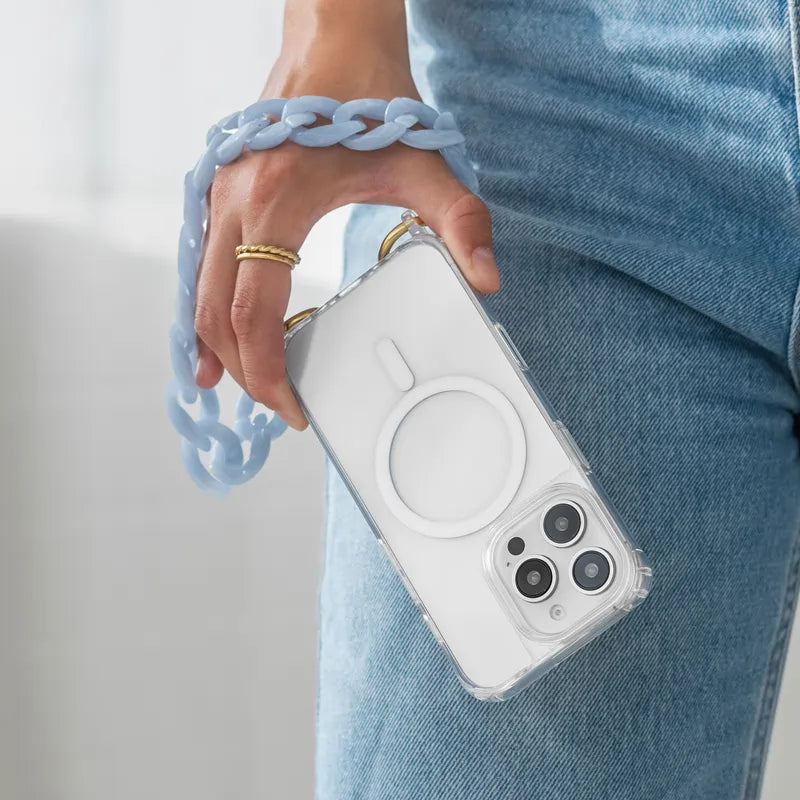 iPhone 15 Pro Chaîne pour téléphone portable Transparent MagSafe