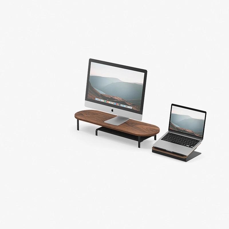 Desk Bundle Petit noyer simple