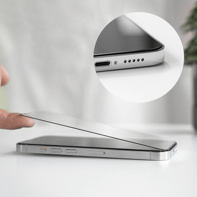 3D Tempered Glass iPhone 15 Pro Max - Vitre de protection d'écran intégrale  verre trempé avec bords noirs - Acheter sur PhoneLook