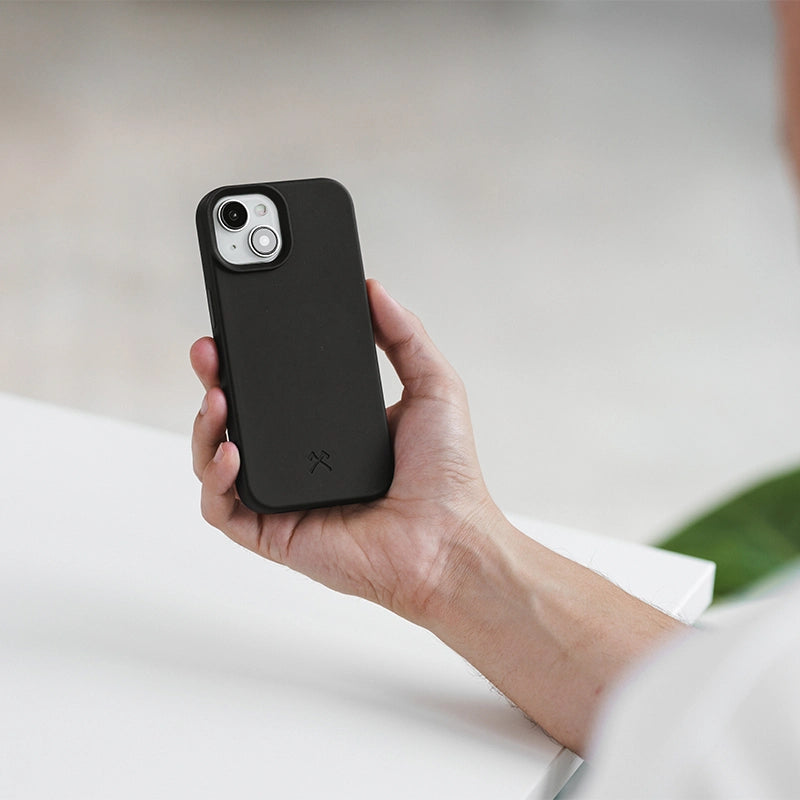 Iphone 15 Plus coque durable bio pour portable noir