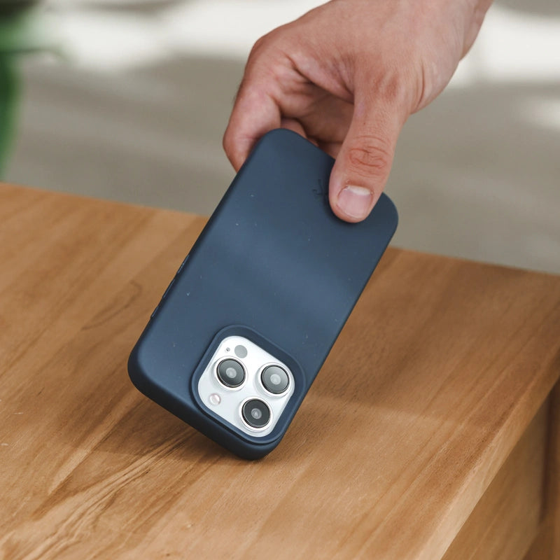 Iphone 15 Pro durable Bio MagSafe étui pour téléphone portable bleu marine