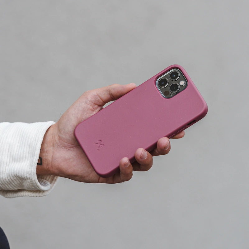 iPhone 12 Mini Étui pour téléphone portable durable rouge vin