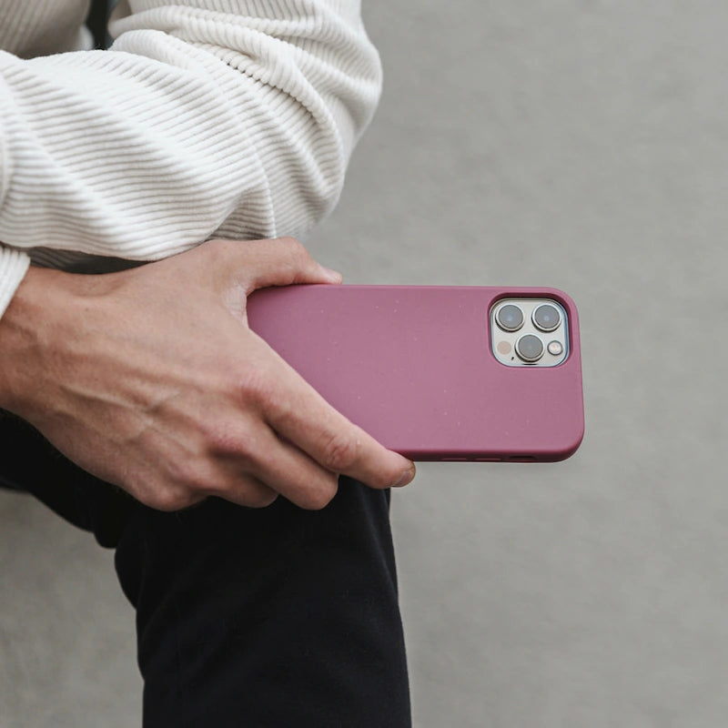 iPhone 12 Mini Étui pour téléphone portable durable rouge vin