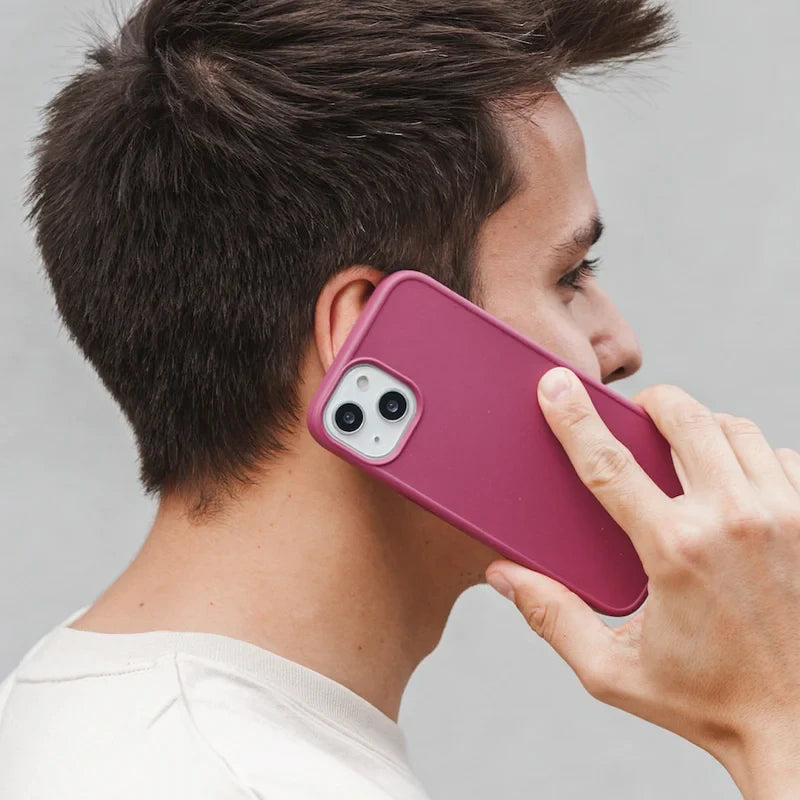 iPhone 13 Pro Max Étui pour téléphone portable durable rouge vin