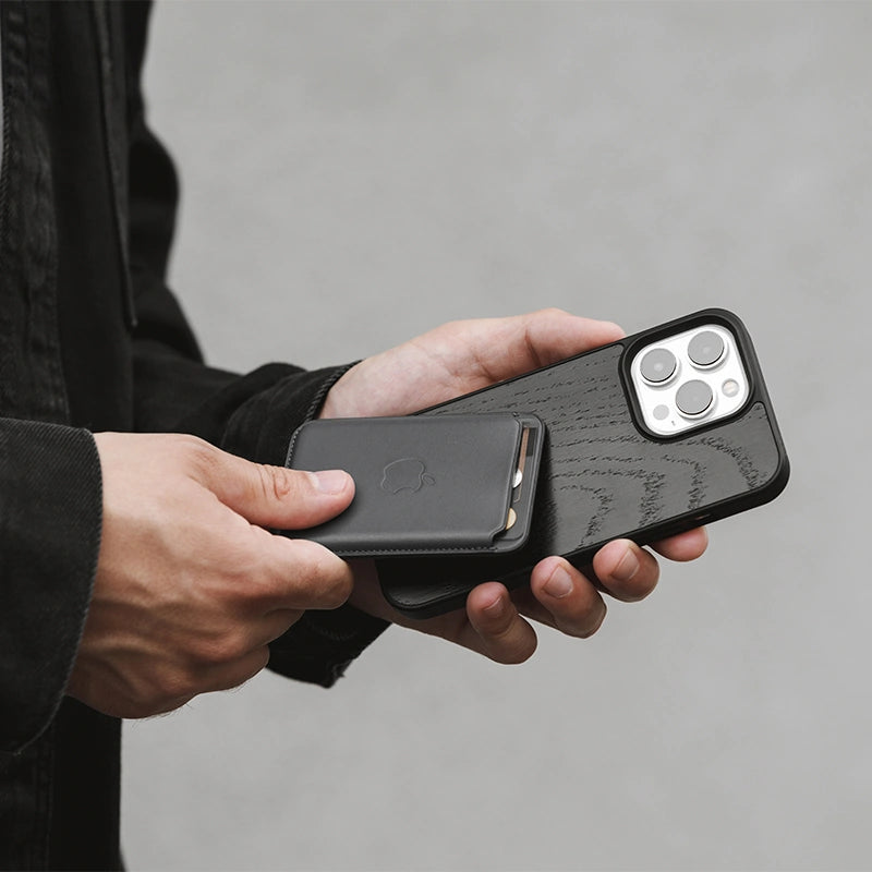 Iphone 14 Pro Coque MagSafe en bois