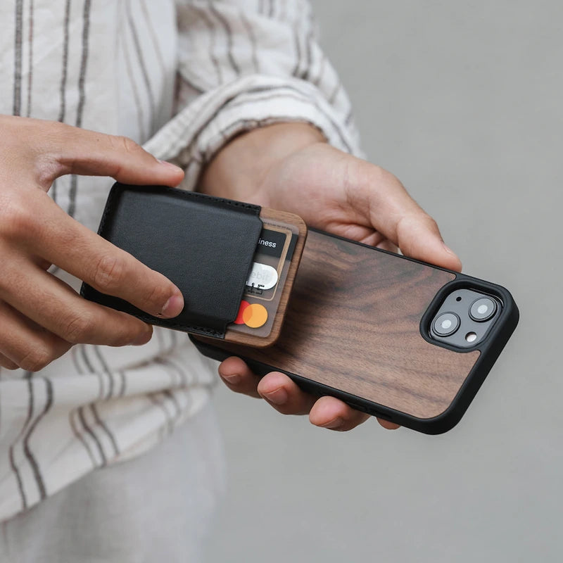 Iphone 14 Plus Étui MagSafe en bois