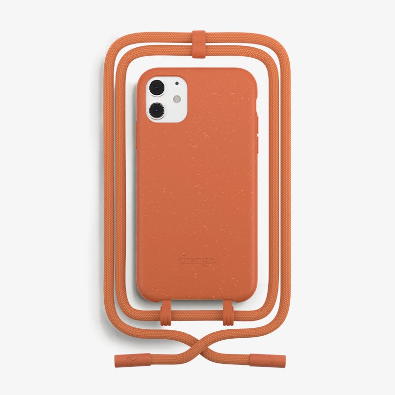 IPhone 11/ Xr Chaîne pour téléphone portable détachable Orange