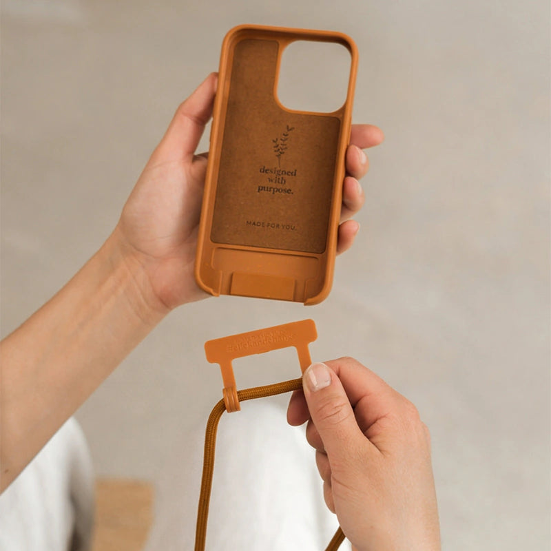 IPhone 12 Mini Chaîne pour téléphone portable détachable Orange