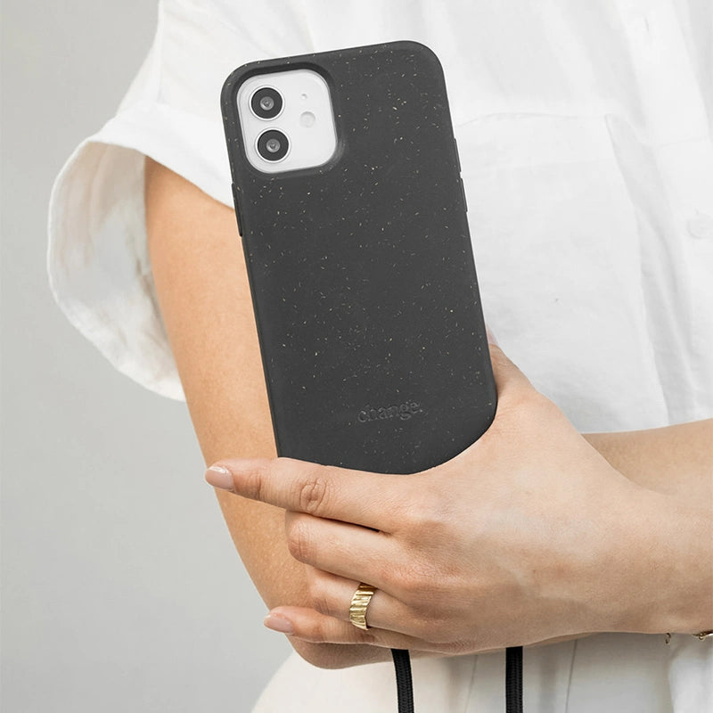 IPhone 11/ Xr Chaîne pour téléphone portable détachable Noir